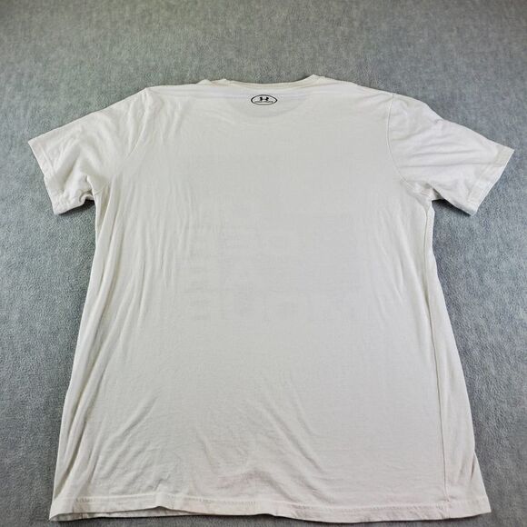Under Armour Shirt Mens XL White Grid Loose Fit Heatgear - Picture 5 of 7